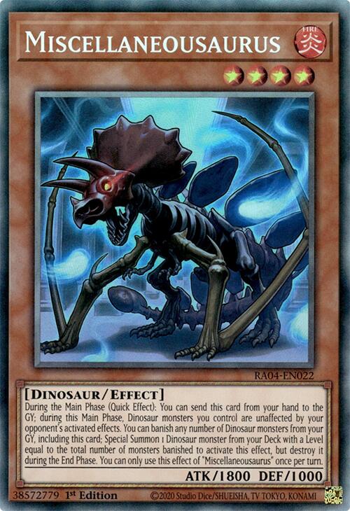 Miscellaneousaurus [RA04-EN022] Prismatic Collector's Rare Yu-Gi-Oh!