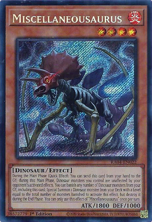 Miscellaneousaurus [RA04-EN022] Secret Rare Yu-Gi-Oh!