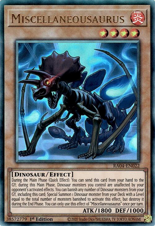 Miscellaneousaurus [RA04-EN022] Prismatic Ultimate Rare Yu-Gi-Oh!