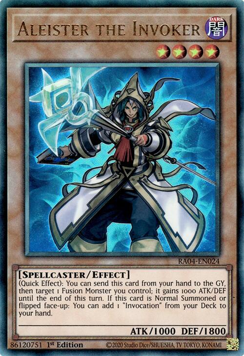 Aleister the Invoker (Alternate Art) [RA04-EN024] Prismatic Ultimate Rare Yu-Gi-Oh!