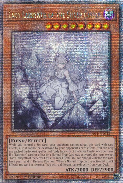 Lady Labrynth of the Silver Castle (New Art) [RA04-EN042] Quarter Century Secret Rare Yu-Gi-Oh!