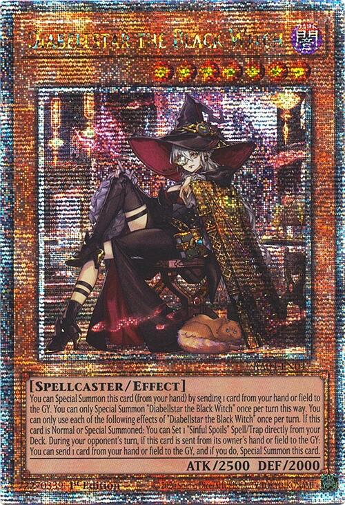 Diabellstar the Black Witch (New Art) [RA04-EN047] Quarter Century Secret Rare Yu-Gi-Oh!