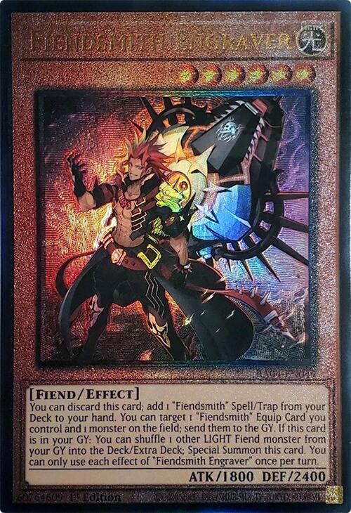 Fiendsmith Engraver [RA04-EN049] Prismatic Ultimate Rare Yu-Gi-Oh!