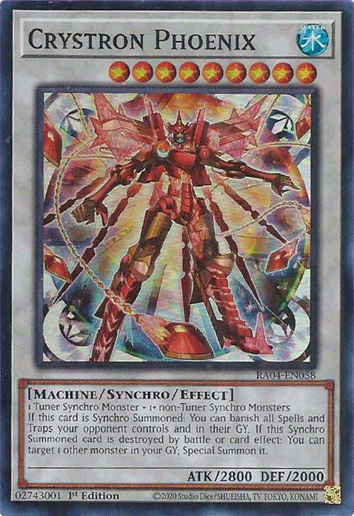 Crystron Phoenix [RA04-EN058] Super Rare Yu-Gi-Oh!