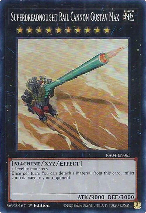 Superdreadnought Rail Cannon Gustav Max [RA04-EN063] Super Rare Yu-Gi-Oh!