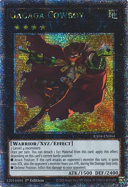 Gagaga Cowboy [RA04-EN064] Quarter Century Secret Rare Yu-Gi-Oh!