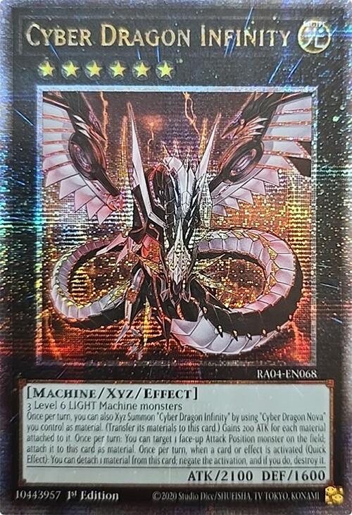 Cyber Dragon Infinity [RA04-EN068] Quarter Century Secret Rare Yu-Gi-Oh!