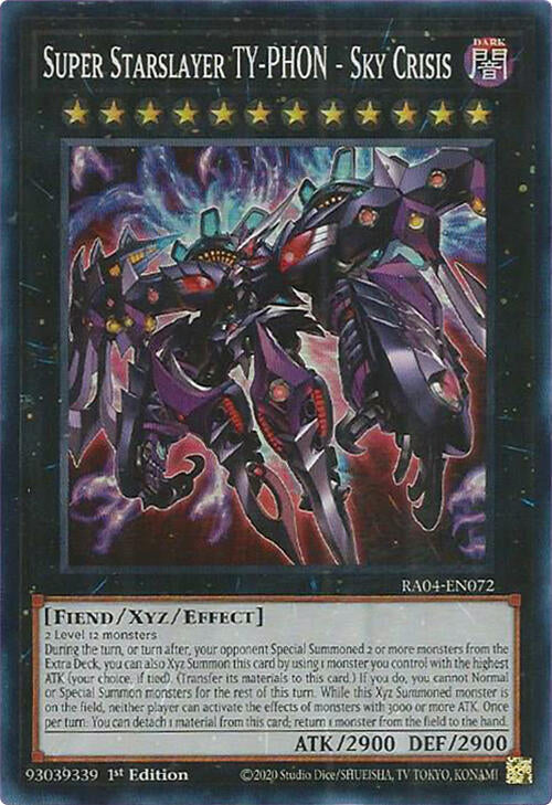 Super Starslayer TY-PHON - Sky Crisis [RA04-EN072] Super Rare Yu-Gi-Oh!
