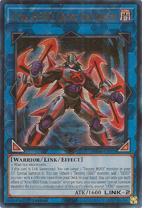Xtra HERO Cross Crusader [RA04-EN076] Ultra Rare Yu-Gi-Oh!