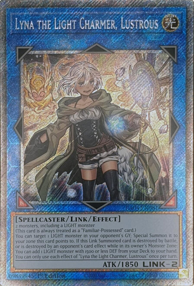 Lyna the Light Charmer, Lustrous [RA04-EN081] Platinum Secret Rare Yu-Gi-Oh!