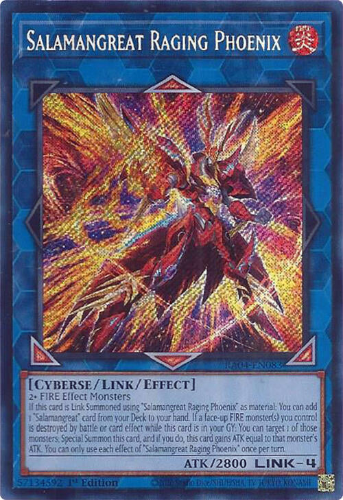 Salamangreat Raging Phoenix [RA04-EN083] Secret Rare Yu-Gi-Oh!