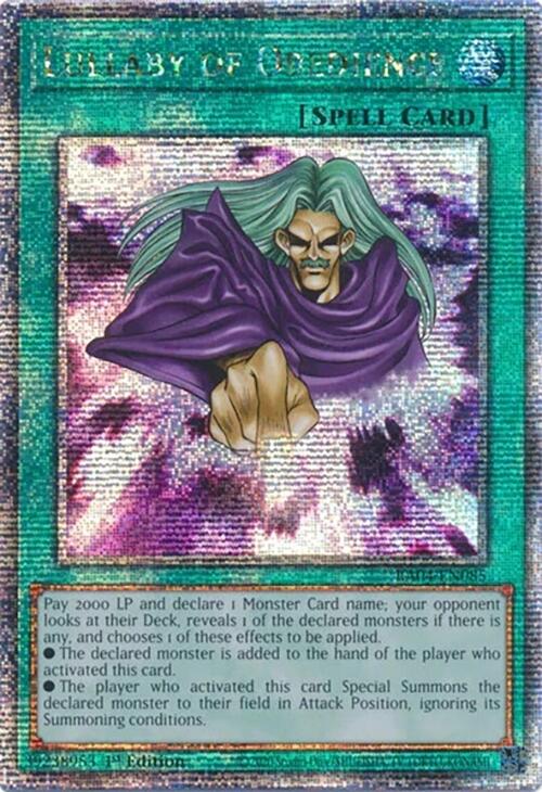 Lullaby of Obedience [RA04-EN085] Quarter Century Secret Rare Yu-Gi-Oh!