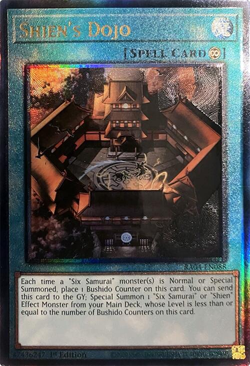 Shien's Dojo [RA04-EN088] Prismatic Ultimate Rare Yu-Gi-Oh!