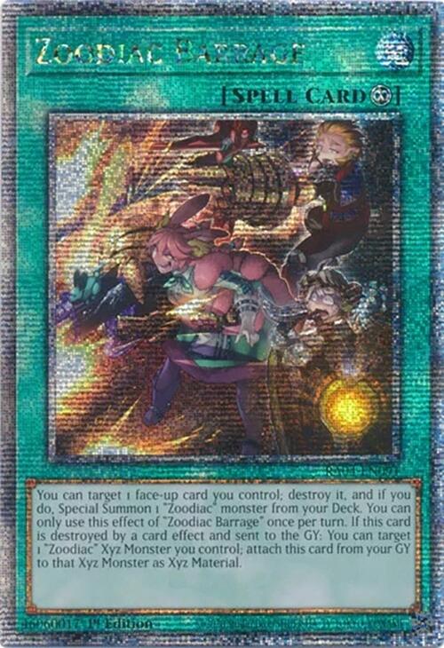 Zoodiac Barrage [RA04-EN091] Quarter Century Secret Rare Yu-Gi-Oh!