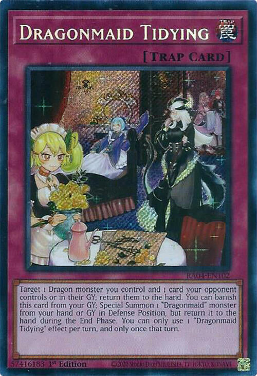 Dragonmaid Tidying [RA04-EN102] Secret Rare Yu-Gi-Oh!