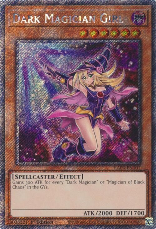 Dark Magician Girl (7th Art) [RA04-EN107] Platinum Secret Rare Yu-Gi-Oh!