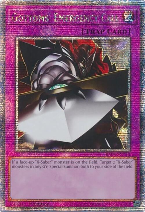 Gottoms' Emergency Call [RA04-EN138] Quarter Century Secret Rare Yu-Gi-Oh!