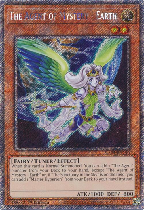 The Agent of Mystery - Earth [RA04-EN146] Platinum Secret Rare Yu-Gi-Oh!