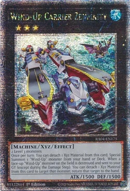 Wind-Up Carrier Zenmaity [RA04-EN175] Quarter Century Secret Rare Yu-Gi-Oh!