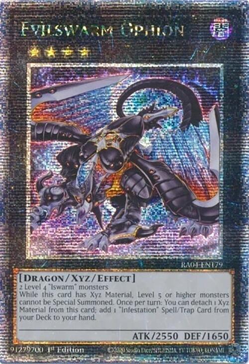 Evilswarm Ophion [RA04-EN179] Quarter Century Secret Rare Yu-Gi-Oh!