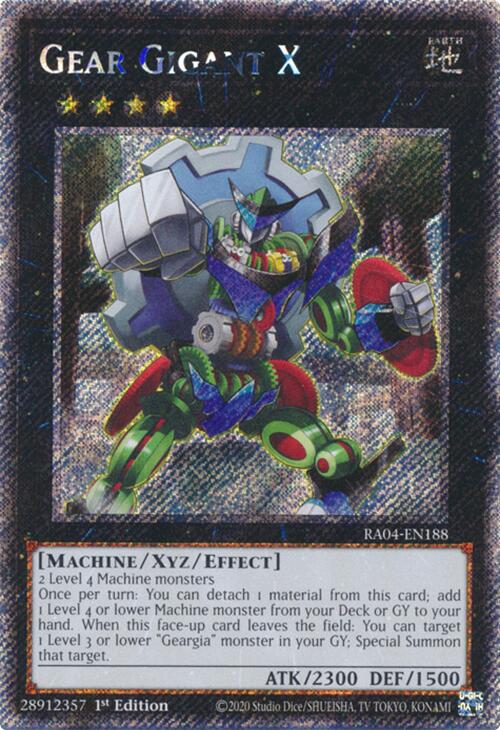 Gear Gigant X [RA04-EN188] Platinum Secret Rare Yu-Gi-Oh!