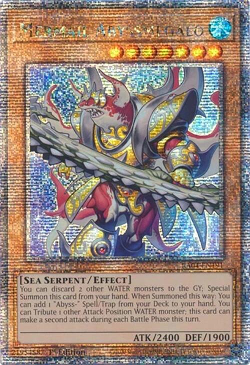 Mermail Abyssmegalo [RA04-EN191] Quarter Century Secret Rare Yu-Gi-Oh!