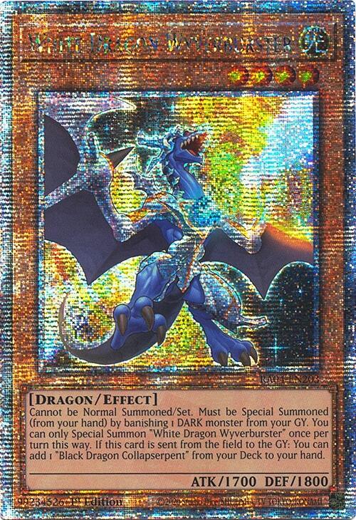 White Dragon Wyverburster [RA04-EN203] Quarter Century Secret Rare Yu-Gi-Oh!