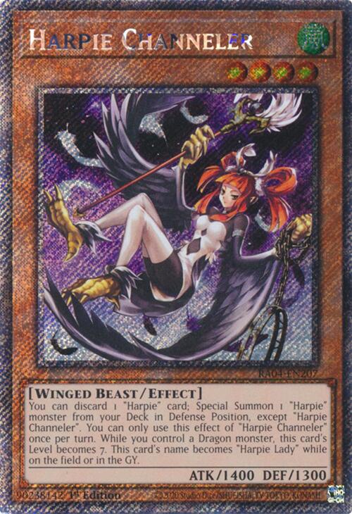 Harpie Channeler [RA04-EN207] Platinum Secret Rare Yu-Gi-Oh!