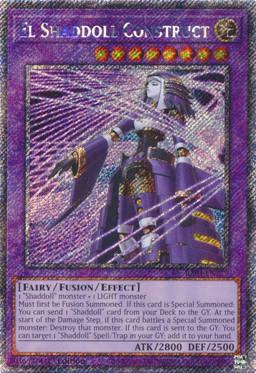 El Shaddoll Construct (Alternate Art) [RA04-EN229] Platinum Secret Rare Yu-Gi-Oh!