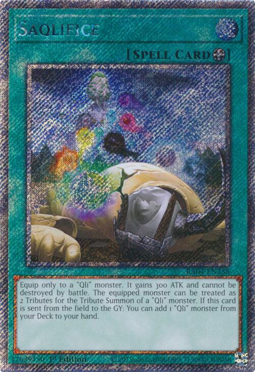 Saqlifice [RA04-EN238] Platinum Secret Rare Yu-Gi-Oh!