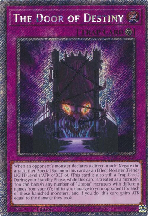 The Door of Destiny [RA04-EN240] Platinum Secret Rare Yu-Gi-Oh!