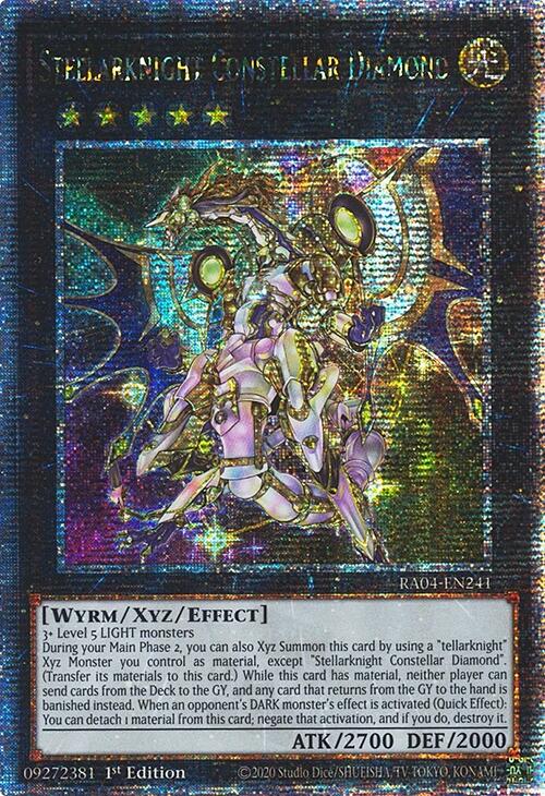 Stellarknight Constellar Diamond [RA04-EN241] Quarter Century Secret Rare Yu-Gi-Oh!