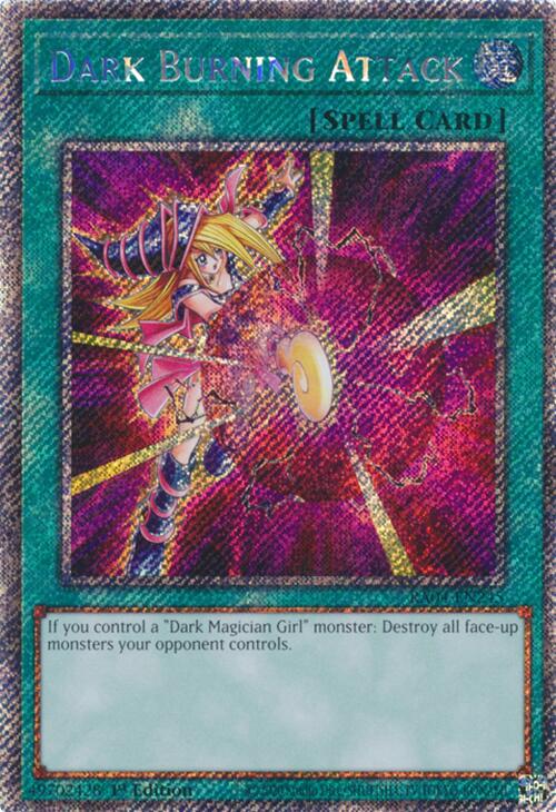 Dark Burning Attack [RA04-EN245] Platinum Secret Rare Yu-Gi-Oh!