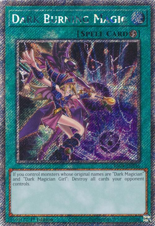 Dark Burning Magic [RA04-EN246] Platinum Secret Rare Yu-Gi-Oh!