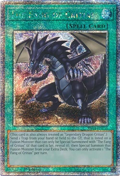 The Fang of Critias [RA04-EN255] Quarter Century Secret Rare Yu-Gi-Oh!