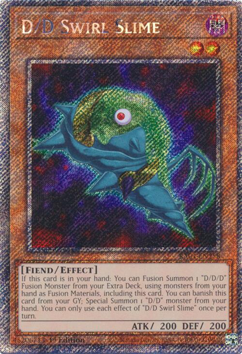 D/D Swirl Slime [RA04-EN258] Platinum Secret Rare Yu-Gi-Oh!