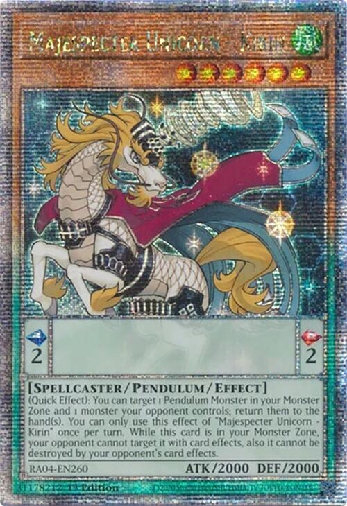 Majespecter Unicorn - Kirin [RA04-EN260] Quarter Century Secret Rare Yu-Gi-Oh!