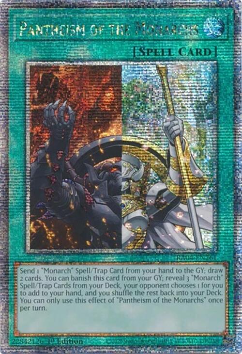 Pantheism of the Monarchs [RA04-EN261] Quarter Century Secret Rare Yu-Gi-Oh!