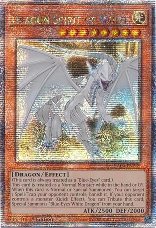 Dragon Spirit of White [RA04-EN265] Quarter Century Secret Rare Yu-Gi-Oh!