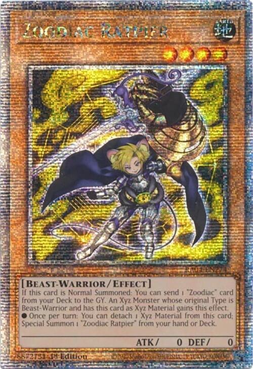Zoodiac Ratpier [RA04-EN274] Quarter Century Secret Rare Yu-Gi-Oh!
