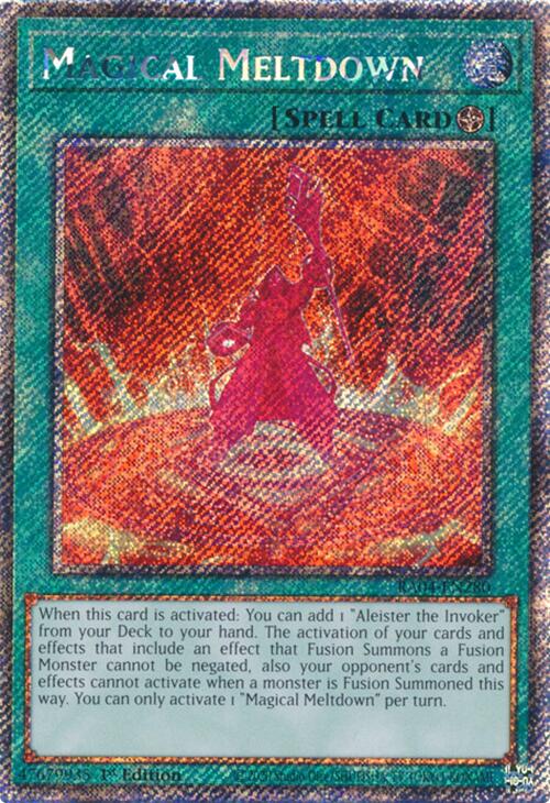 Magical Meltdown [RA04-EN280] Platinum Secret Rare Yu-Gi-Oh!