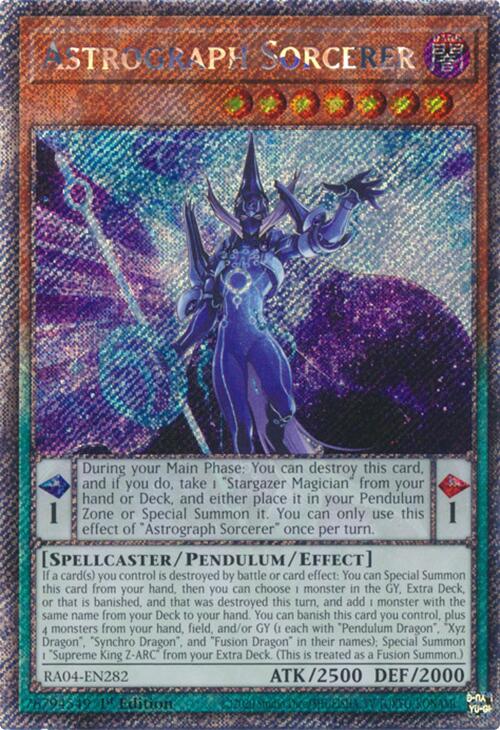 Astrograph Sorcerer [RA04-EN282] Platinum Secret Rare Yu-Gi-Oh!