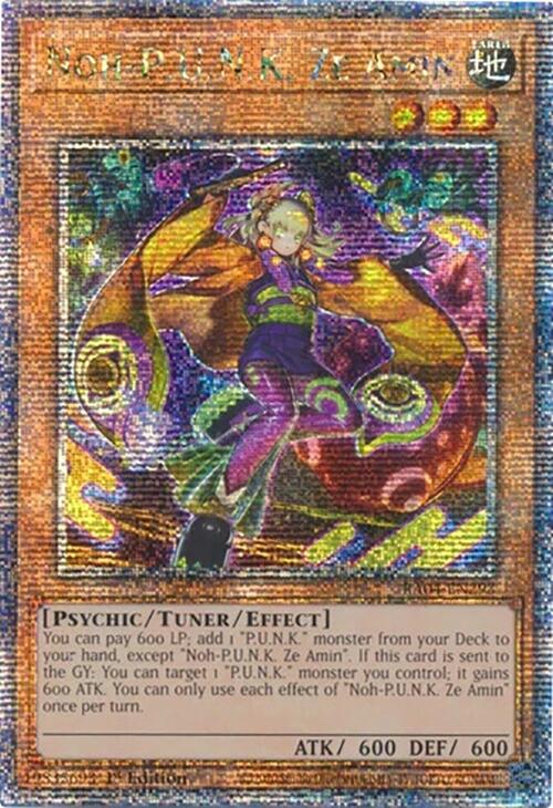 Noh-P.U.N.K. Ze Amin [RA04-EN293] Quarter Century Secret Rare Yu-Gi-Oh!
