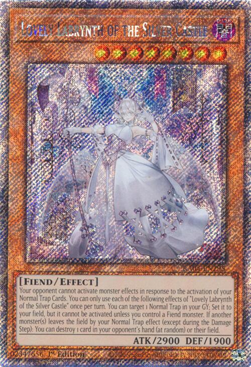 Lovely Labrynth of the Silver Castle [RA04-EN295] Platinum Secret Rare Yu-Gi-Oh!
