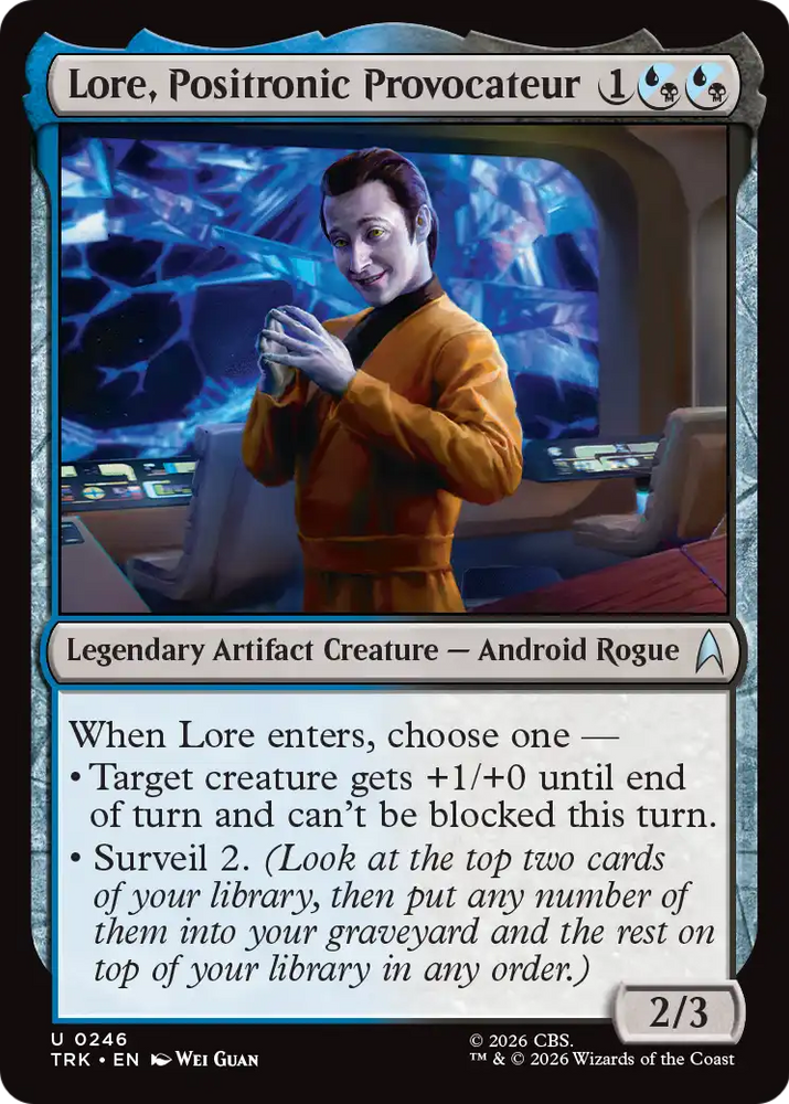 Lore, Positronic Provocateur [Star Trek] Magic: The Gathering