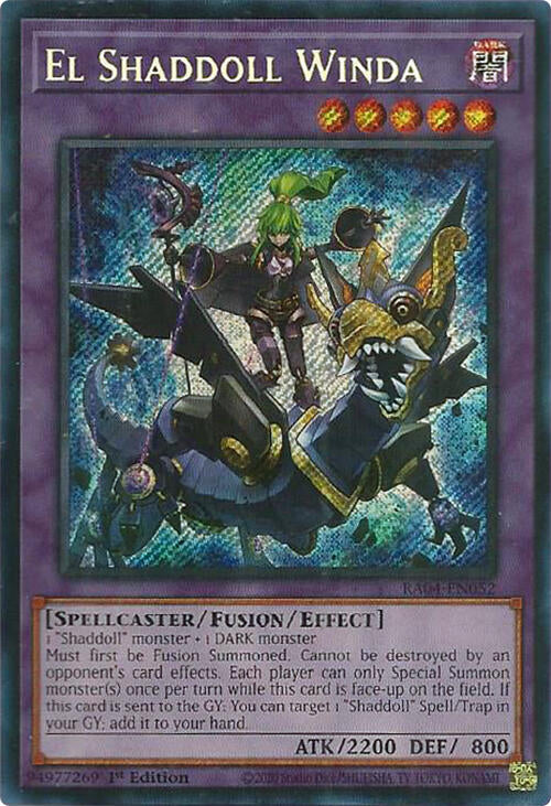 El Shaddoll Winda [RA04-EN052] Secret Rare Yu-Gi-Oh!