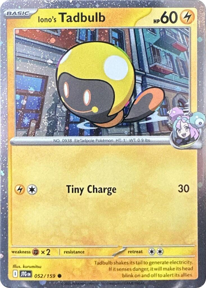 Iono's Tadbulb (052/159) (Cosmos Holo) [Scarlet & Violet: Journey Together] Pokémon