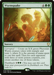 Wurmquake [Phyrexia: All Will Be One Commander] Magic: The Gathering