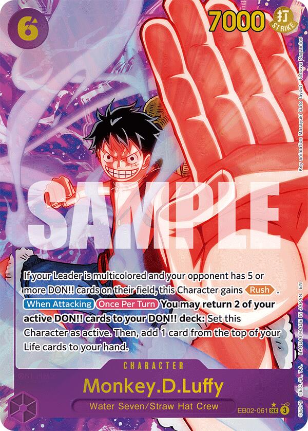 Monkey.D.Luffy (061) (Alternate Art) [Extra Booster: Anime 25th Collection] Bandai