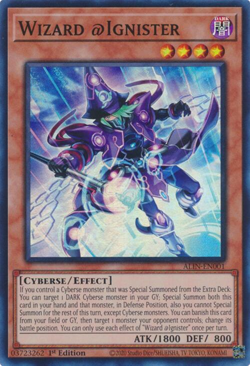 Wizard @Ignister [ALIN-EN001] Super Rare Yu-Gi-Oh!